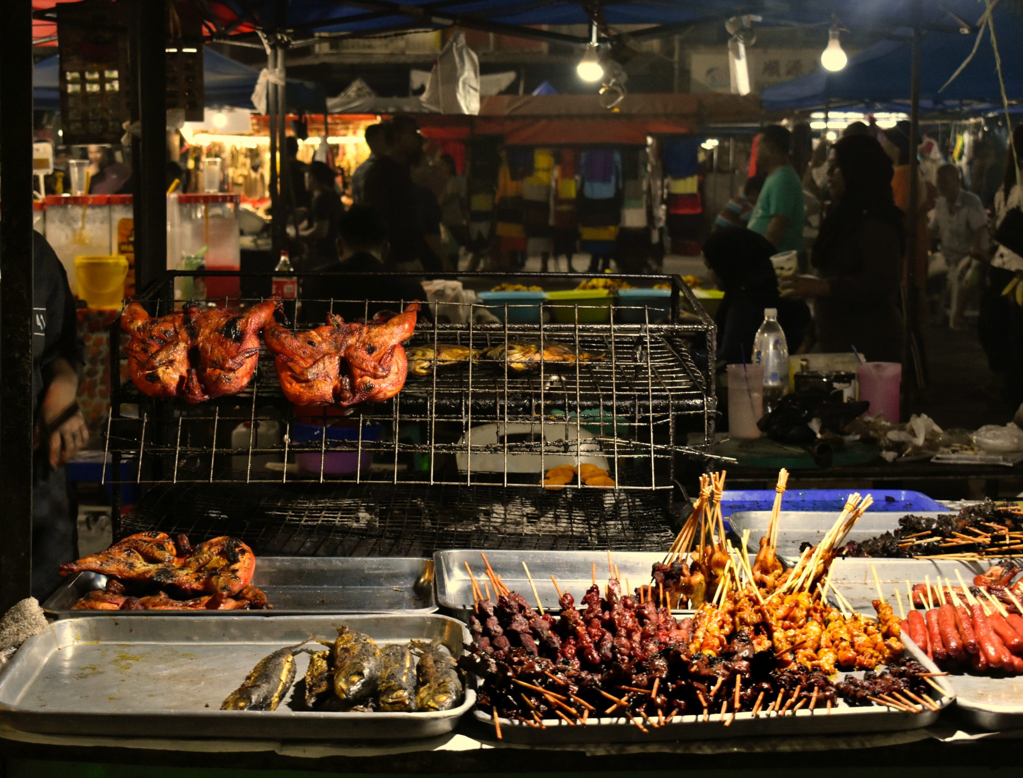 Uliczne jedzenie w Malezji, Malezja market jedzeniowy street food
