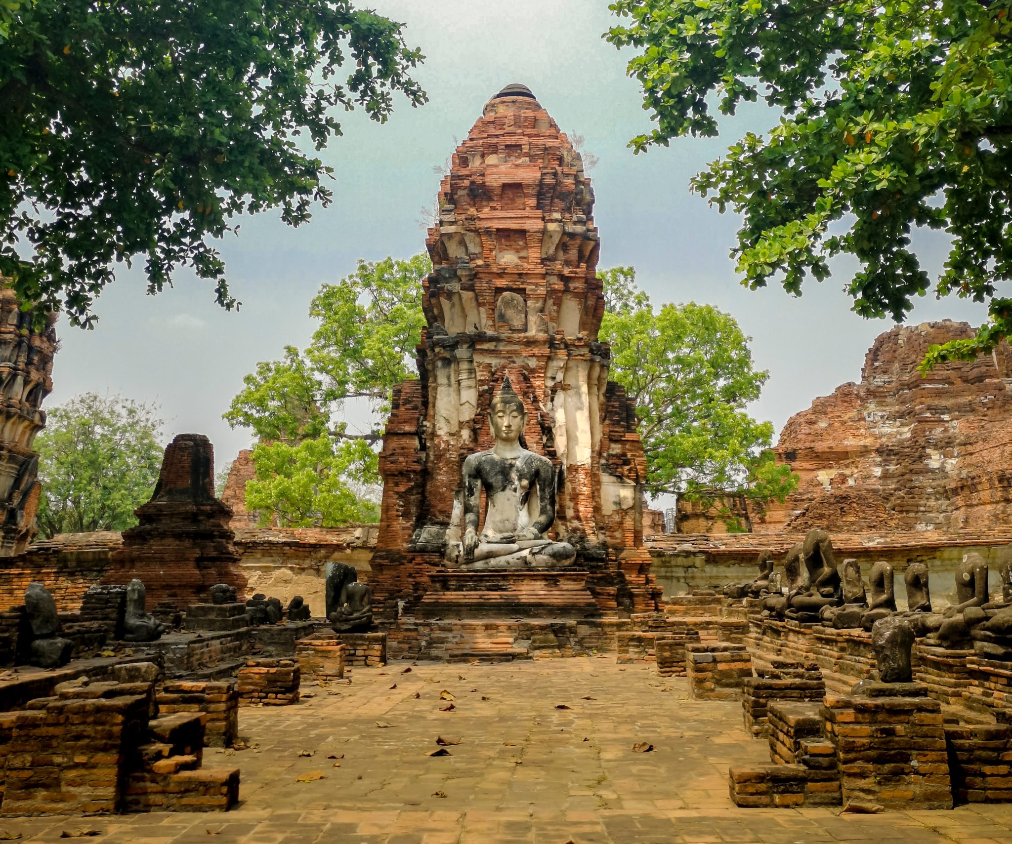 Zwiedzanie Tajlandii Ayutthaya park historyczny UNESCO, Wat Mahathat Ayutthaya