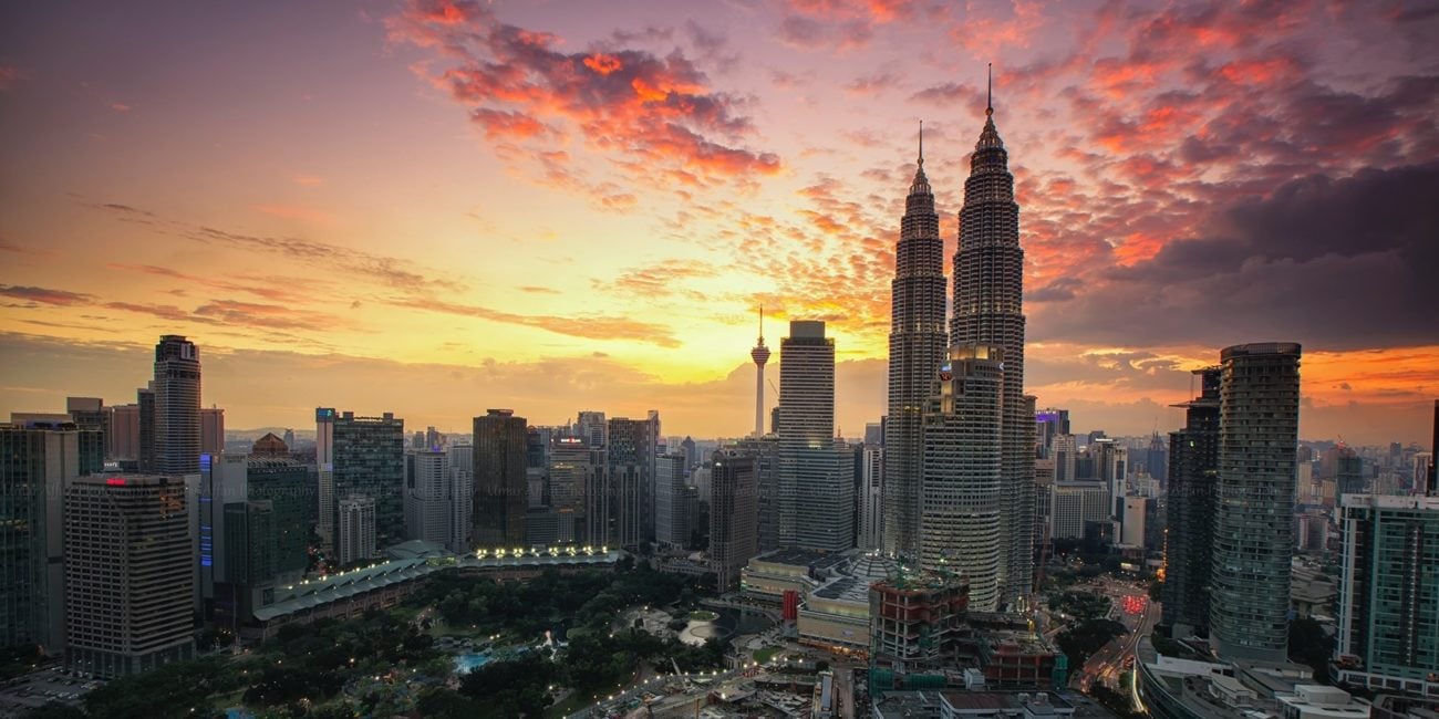 Panorama Kuala Lumpur - widok na Petronas Towers