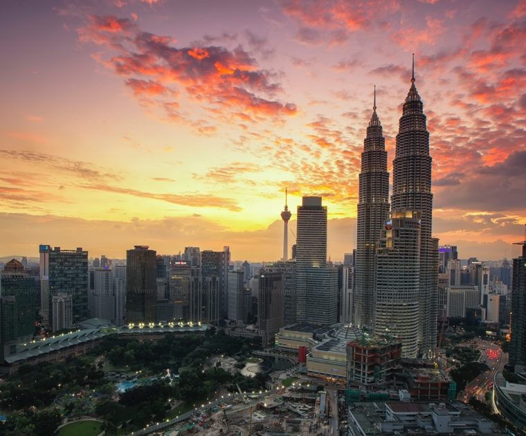 Panorama Kuala Lumpur - widok na Petronas Towers